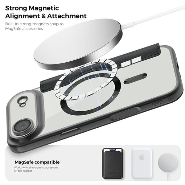 iPhone Air Plånboksfodral MagSafe RFID - Svart Svart