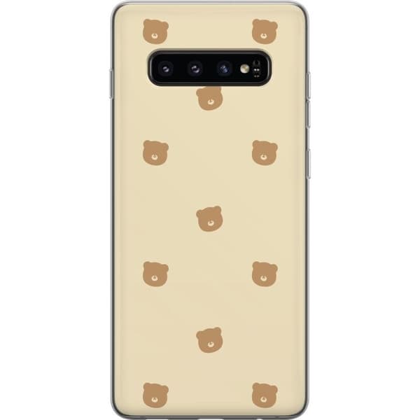 Mobilskal till Samsung Galaxy S10 med Björnmönster