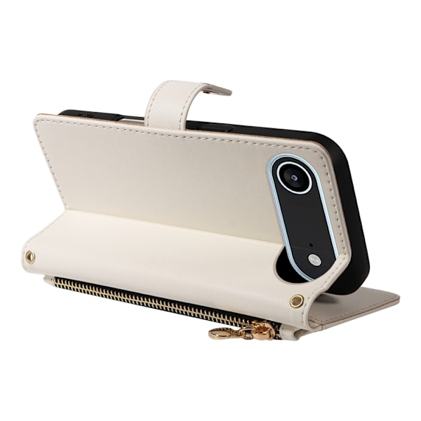 iPhone Air Plånboksfodral Rhombus Läder - Vit Vit