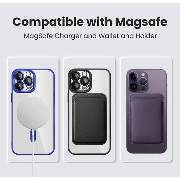 BOOM iPhone 14 Pro Max Mobile Cover Magsafe -korttikotelo - ruskea