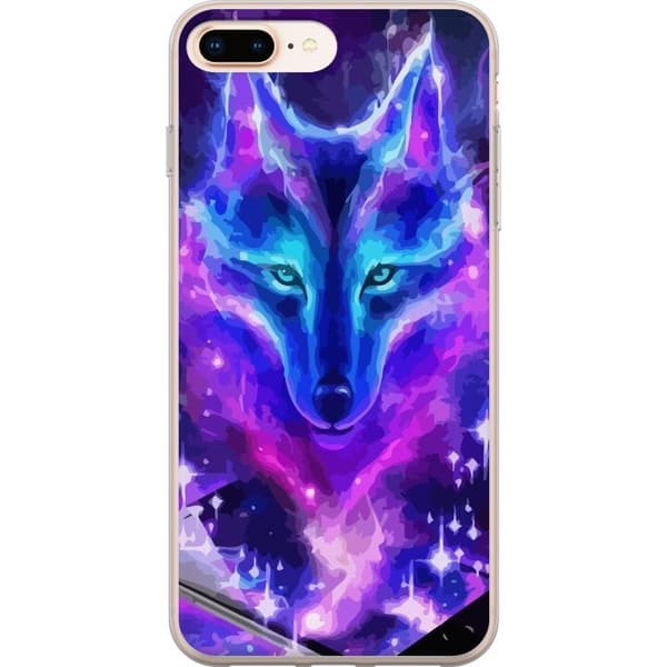 Mobilcover til Apple iPhone 7 Plus med Neon Ulv