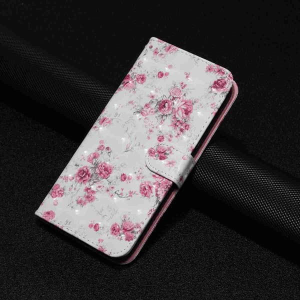 Plånboksfodral för Samsung Galaxy S26 Plus 3D-mönster Konstläder - Rosor