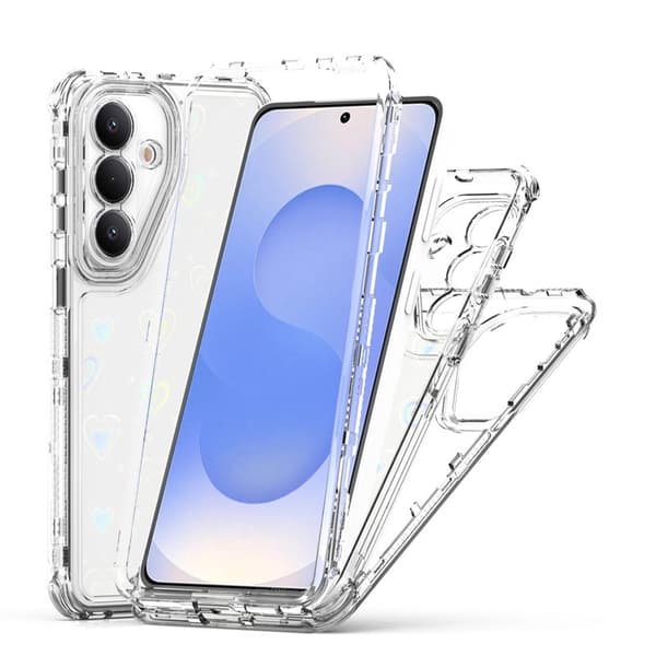 Mobilskal för Samsung Galaxy S26 Plus Transparent TPU - Hjärtan