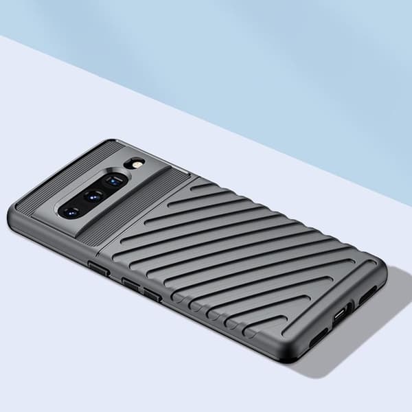 Google Pixel 7 Pro Cover Thunder Flexible Armored - Sort Black