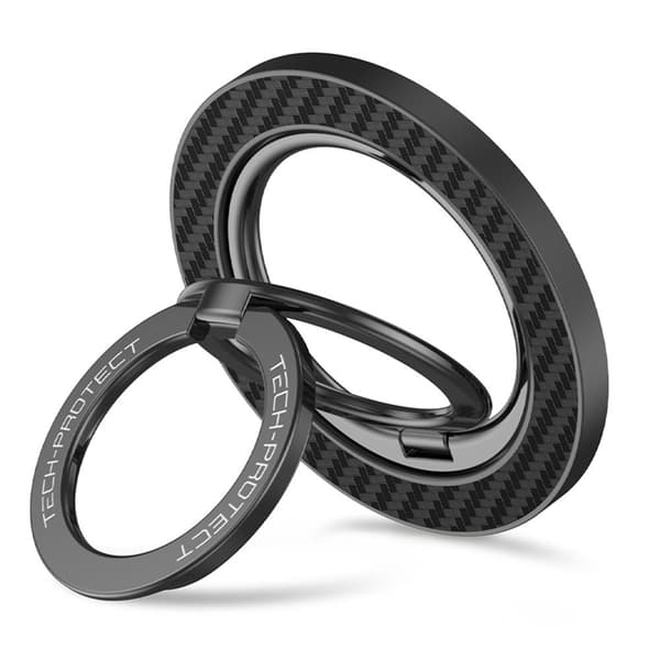 Tech-Protect Magnetisk MagSafe Mobil Ringhållare Carbon - Svart Svart