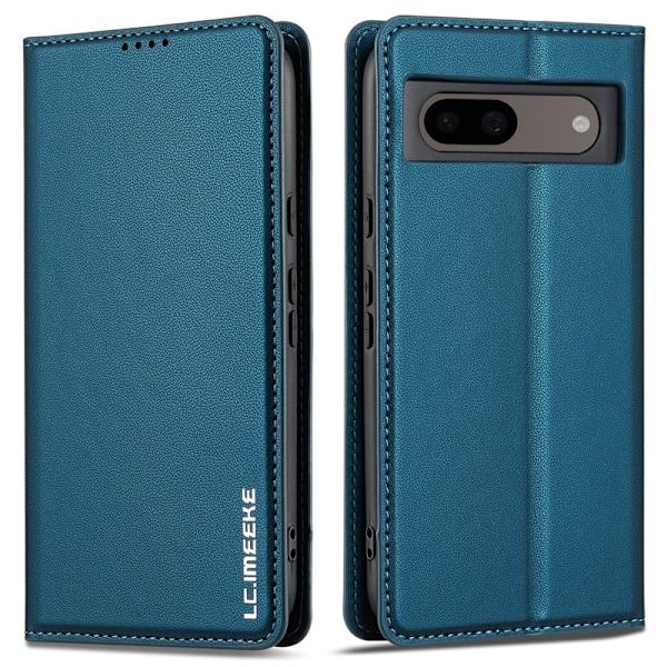 LC.IMEEKE L1 Series Google Pixel 8a Plånboksfodral Konstläder - Blå