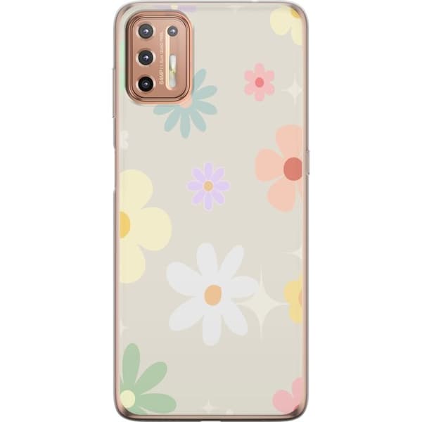 Telefontaske til Motorola Moto G9 Plus med fejeblomster