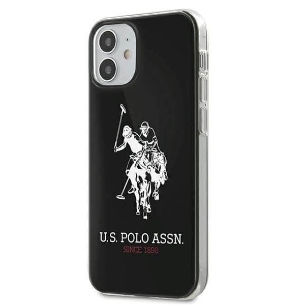 U.S. Polo Assn. Shiny iPhone 12 mini Cover Stor Loga Sort Black