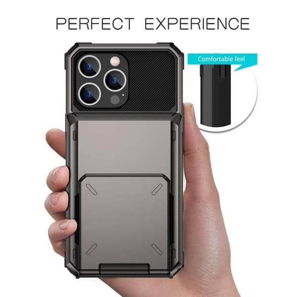 iPhone 14 Plus Skal Korthållare Flip - Svart Svart
