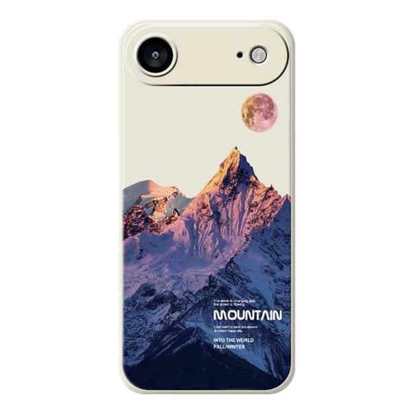Mobilskal till iPhone Air Blue Snow Mountain Pattern TPU - Beige Beige