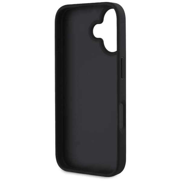 Guess Mobilskal till iPhone 16 Grained Big 4G Small Classic Logo - Svart Black