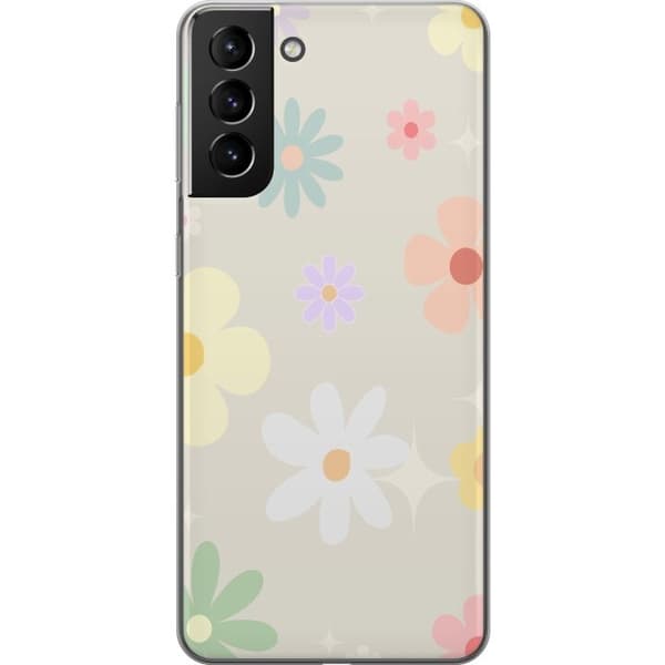 Mobilskal till Samsung Galaxy S21+ 5G med fejdande blommor