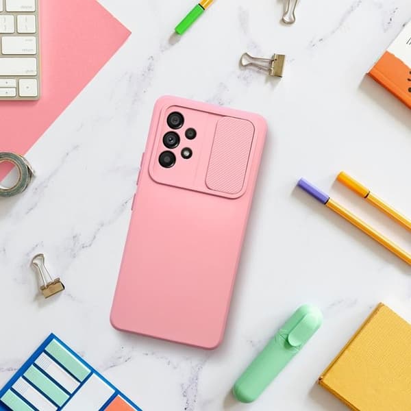 Telefontaske til Galaxy A15 5G/4G Slide - Lyserød Rosa