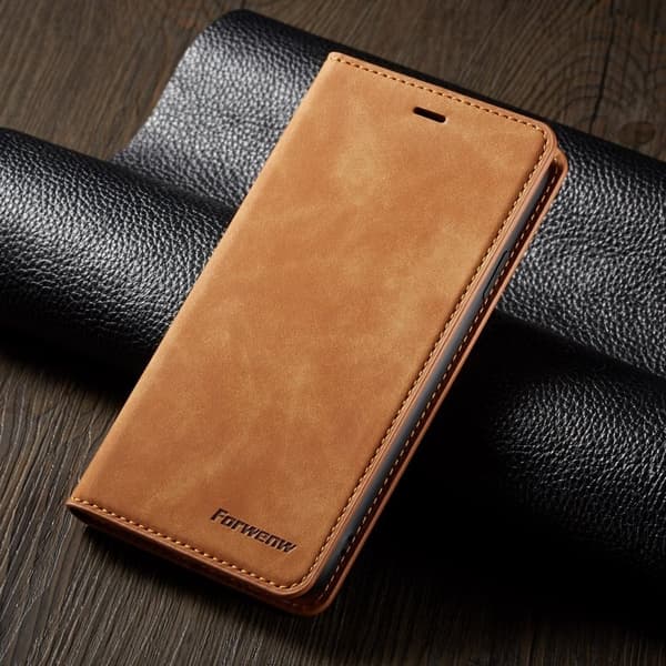 FORWENW Fantasy Series iPhone XR Plånboksfodral Konstläder - Brun