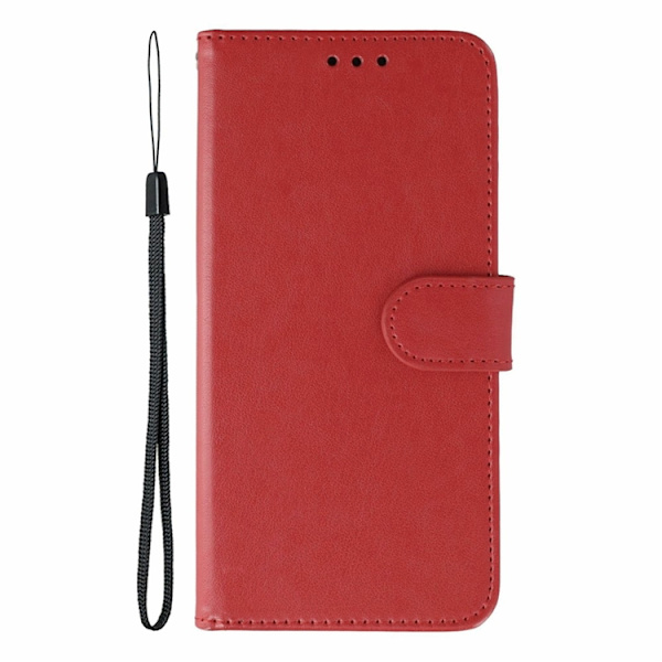 OnePlus 15 5G Plånboksfodral PU Läder Röd