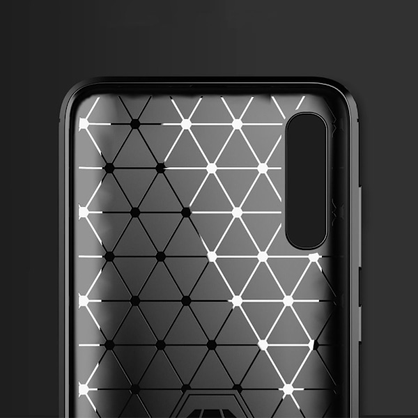 Galaxy A70/A70s Skal Forcell Carbon Mjukplast - Svart Svart