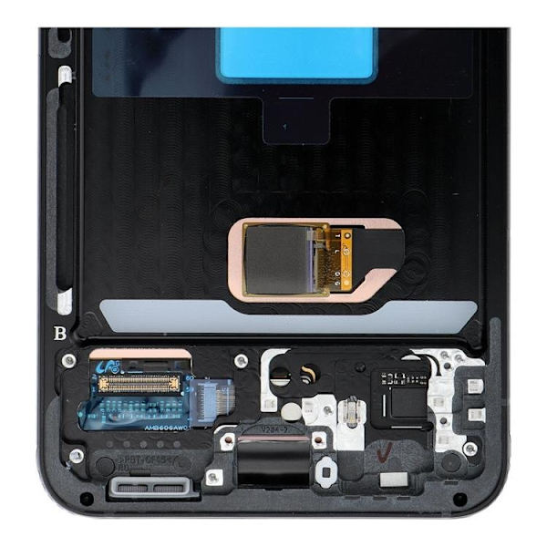 Galaxy S22 Skärm med LCD-display Service Pack S901 - Grå Grå