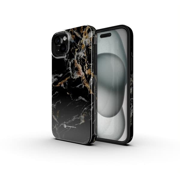 Forcell Mobilskal till iPhone 16 Pro MagSafe Mirage - Svart Marble Black