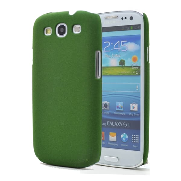 Bagsidecover til Samsung Galaxy S3 i9300 - Sand - Grøn Green
