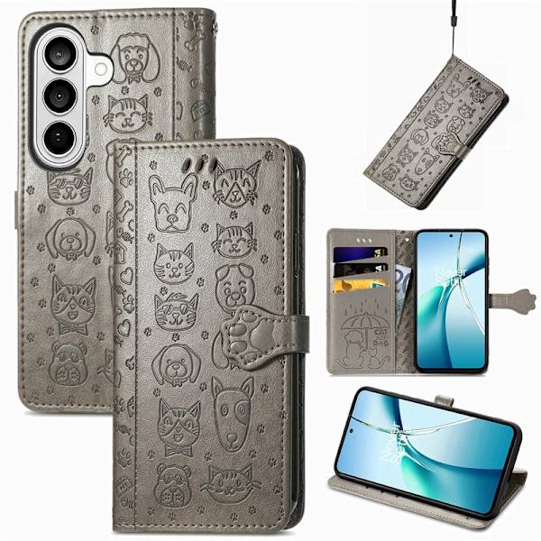 Plånboksfodral för Samsung Galaxy S26 Plus Konstläder - Grå