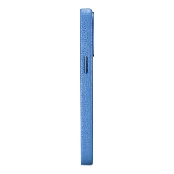 iCarer iPhone 14 Pro Skal Magsafe Äkta Läder Litchi Premium - Ljusblå