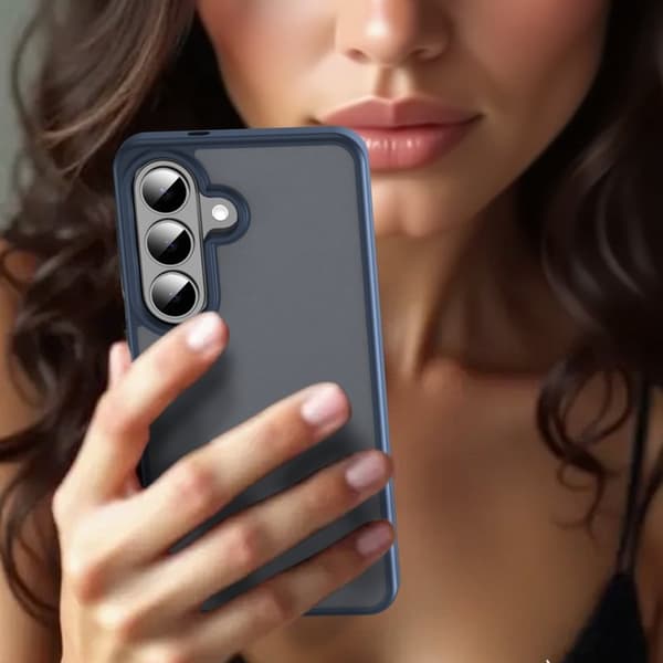 Samsung Galaxy S26 Skal Touch Matte Anti Drop TPU Plast - Blå