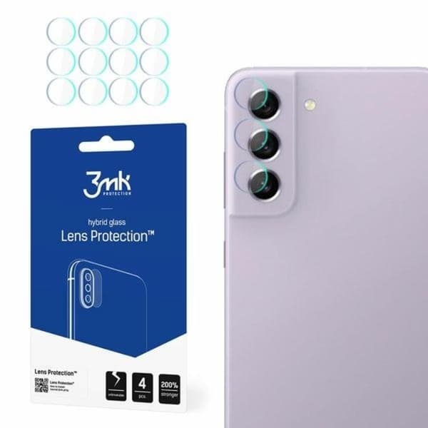 3MK Linsebeskyttelse Hærdet Glas Galaxy S21 FE 5G Transparent