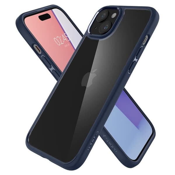 Spigen Mobilskal till iPhone 15 Plus Ultra Hybrid - Navy Blå Blå