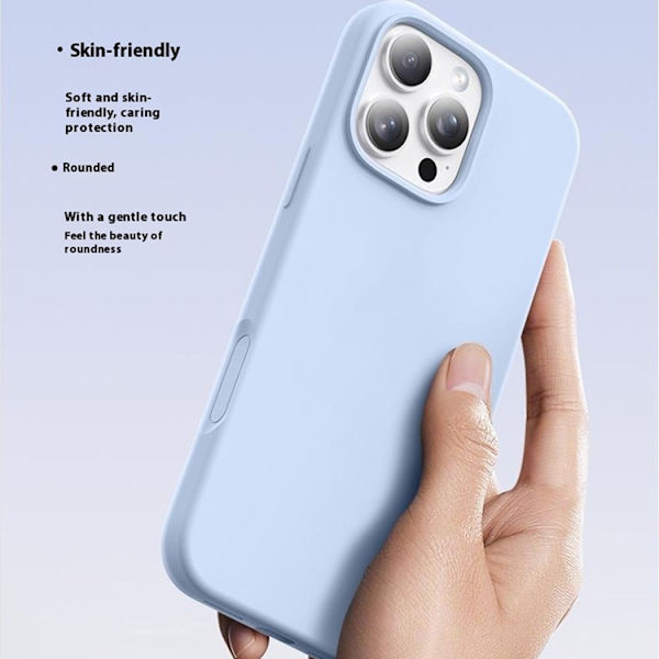 Mobilskal till iPhone 16 Pro MagSafe Liquid Silikon Microfiber - Vit Vit