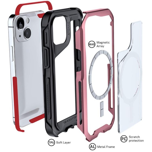 Ghostek Magsafe Atomic Slim Cover iPhone 13 mini - Pink Rosa