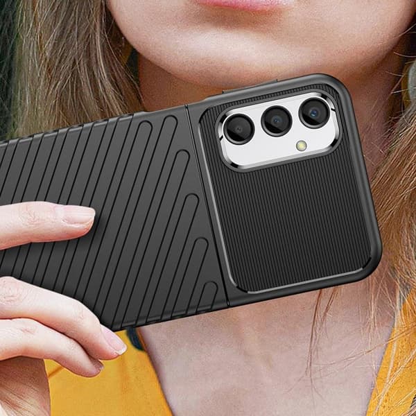 Mobilskal till Galaxy A24 4G Thunder Armor Silikon - Svart Svart