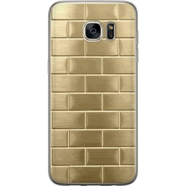 Mobilcover til Samsung Galaxy S7 edge med Gyldne Mursten