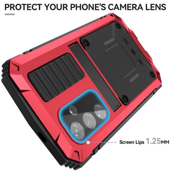 R-JUST Mobilskal till Galaxy S24 Kickstand Shockproof Röd