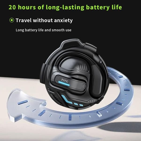 HTC Open-Ear Trådlösa Hörlurar Bluetooth V6.0 NE02 Svart