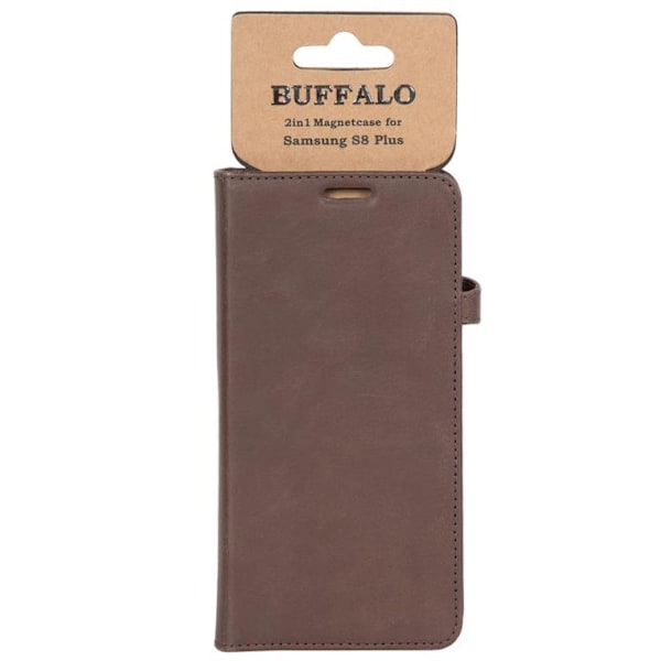 BUFFALO äkta läder Mobilfodral Samsung Galaxy S8 Plus  - Brun