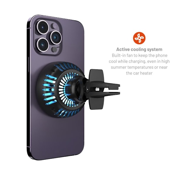 FIXED MagCool 15W Telefonhållare för ventilationsgaller