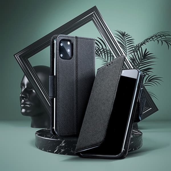 Galaxy A13 5G Pungeetui Fancy Eco Læder - Sort Black