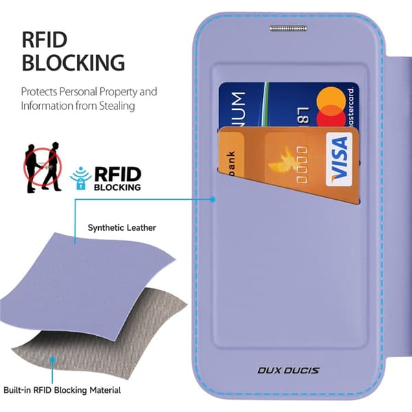 Dux Ducis Galaxy A35 5G Plånboksfodral Skin X Pro - Lila Lila