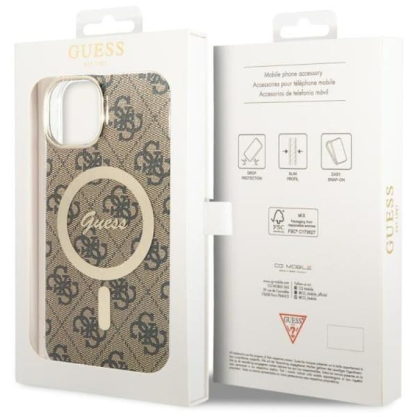 Guess iPhone 14 Plus Cover MagSafe 4G - Brun