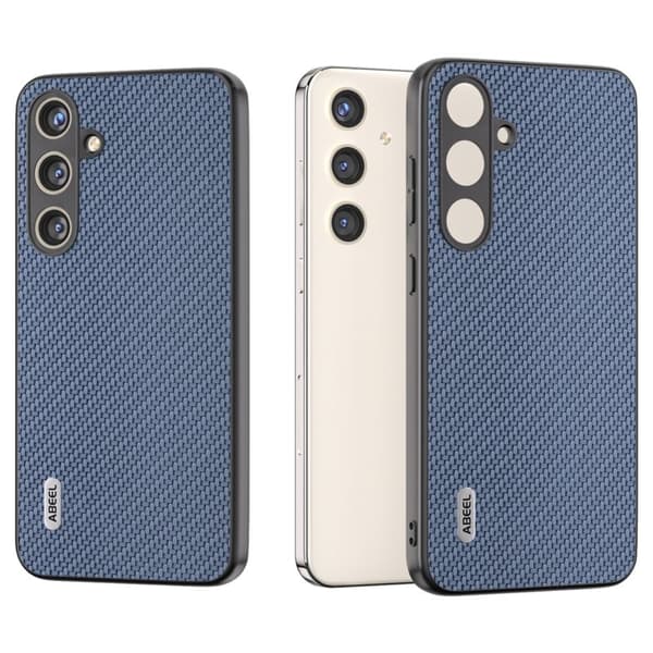 ABEEL Mobilskal till Samsung Galaxy S24 Carbon Fiber Blå