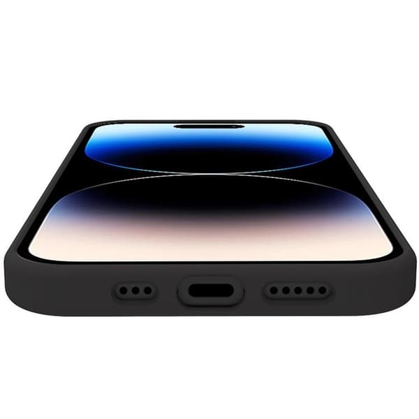 Celly Mobilskal till iPhone 16 Pro Cromo Soft Rubber - Svart Black