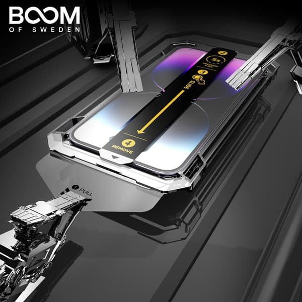 ELÄMÄN TAKUU - BOOM iPhone 14 Pro Karkaistu Lasi Näytönsuoja - 2 Transparent
