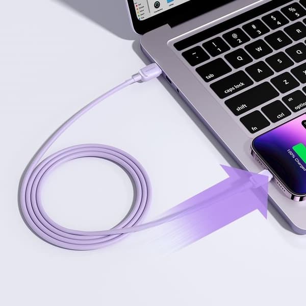 Joyroom USB til Lightning-kabel 1,2 m - Lilla Lila