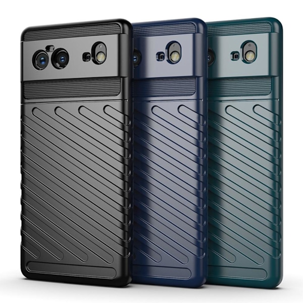 Thunder Twill Texture Cover Google Pixel 6 - Blå Blue