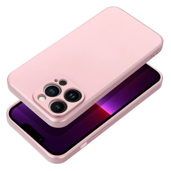 Telefontaske til iPhone 17 Pro Max Metallic - Lyserød Rosa