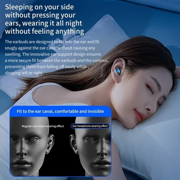 Singel Bluetooth In-Ear Trådlösa Hörlurar Noise Cancelling Röd