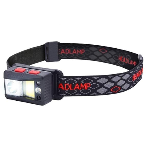 LTC LED Pannlampa XPG 4W + COB 2W + RGB 1W Rörelsesensor 1200mAh Black
