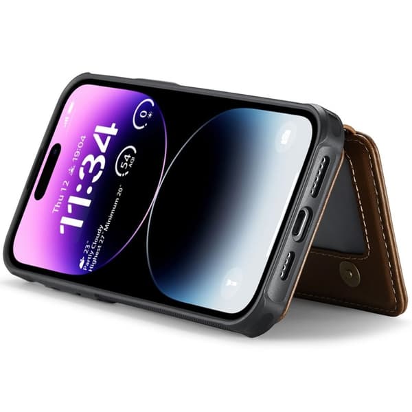 JEEHOOD J05 Mobilskal till iPhone 14 Pro Max Läder MobilBrun