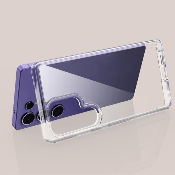 Tech-Protect Mobilskal till Galaxy S25 Ultra Flexair Hybrid - Clear Transparent