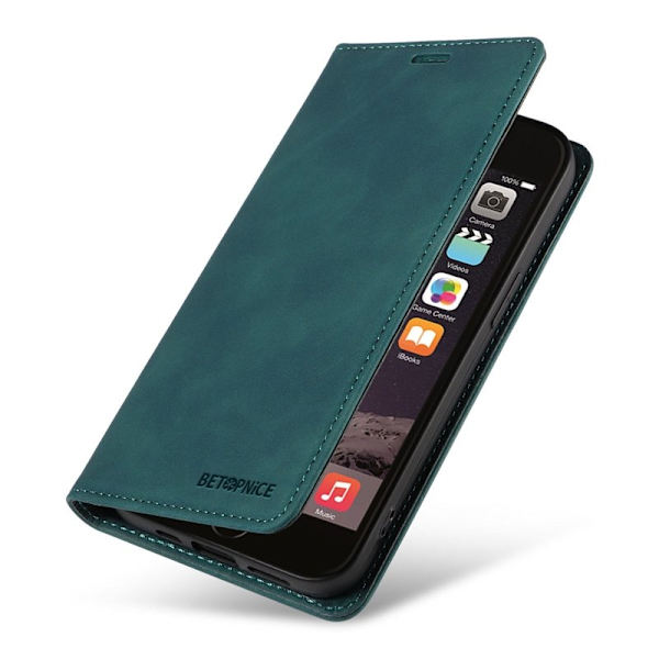 BETOPNICE 003 iPhone 6 Plus/7 Plus/8 Plus Plånboksfodral TPU+PU - Grön